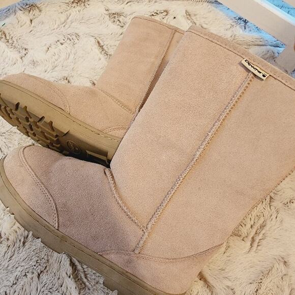 BEARPAW CLOUD li WOMENS SUEDE BROWN BOOTS 10 - Picture 8 of 10